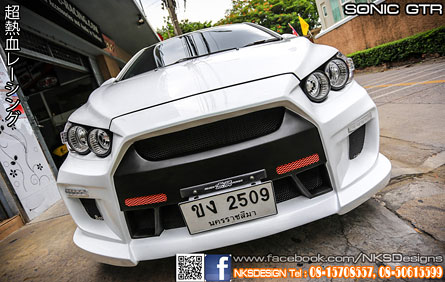 SONIC GTR SEDAN WITHOUT HOOD RAW WORK (NKS DESIGN)