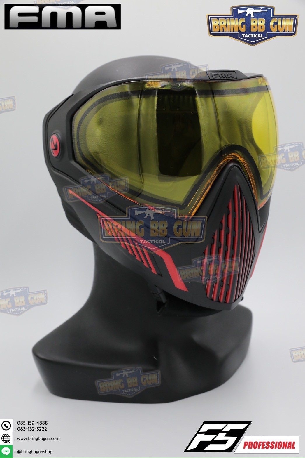 หน้ากาก F5 ยี่ห้อ FMA (FMA F5 STORM GOGGLE MASK) (F5 Professional) (Storm Goggle Mask)