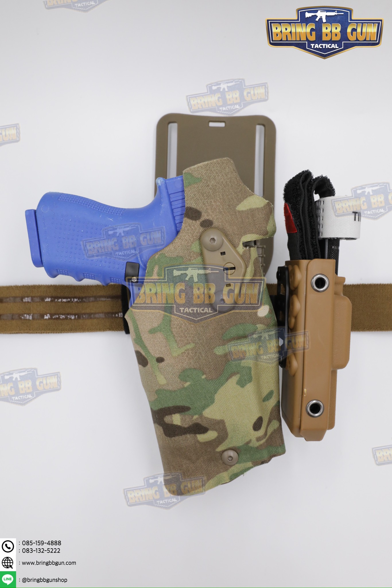 เพลทเสริมซองปืนติดเพ้าทูนิเก้ รุ่น NCP2 (แผ่นเพลทติดอุปกรณ์เสริมซองปืน) (Tourniquet Adapter Mount) (Tourniquet Adapter Mount for Safariland Holsters) (BBC NCP2) (NCP2 for Safariland Holsters) (Negative Cant Plate)