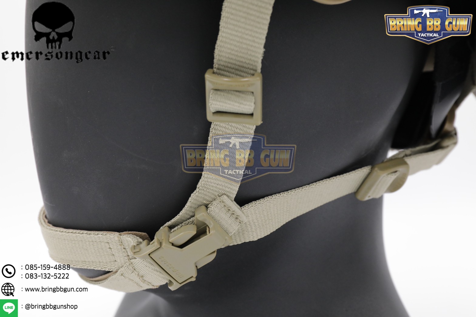 หมวก Fast ยี่ห้อ Emerson รุ่น ปรับท้ายทอยได้ (หมวกฟาส) (Fast Helmet MH type)