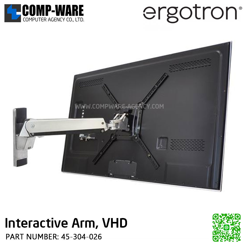 Ergotron Interactive Arm, VHD ,Heavy Monitor or TV Mount EGT-45-304-026 (5Y Warranty)