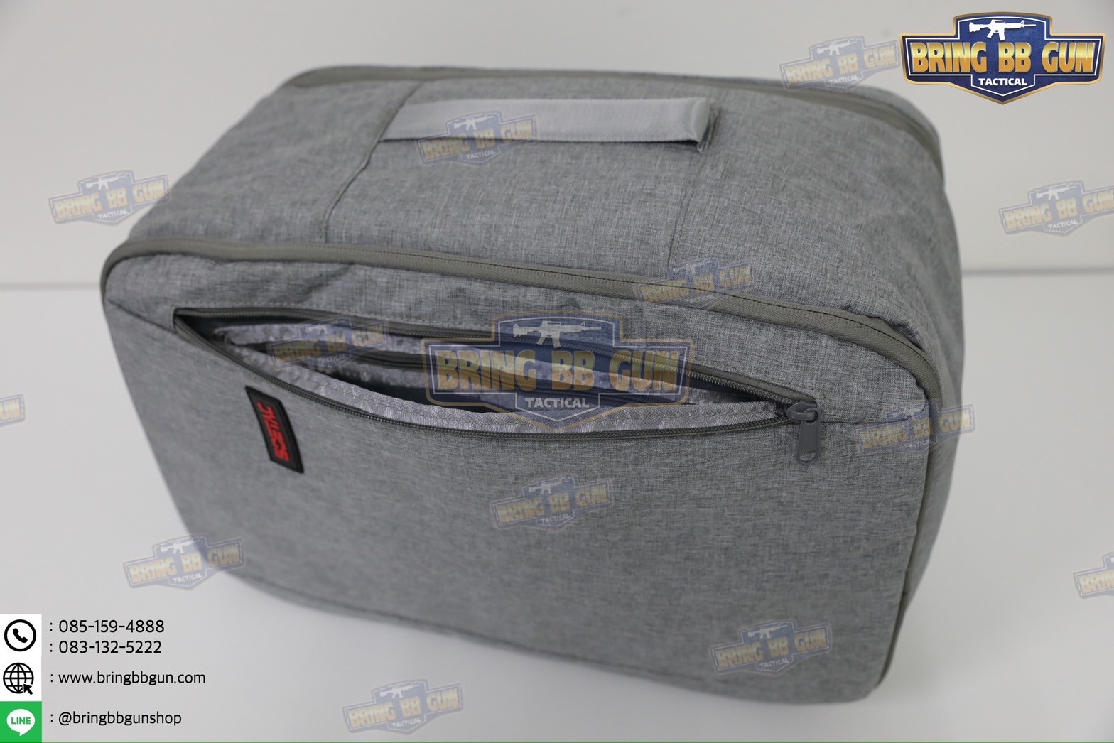 กระเป๋าเป้สะพายหลังอเนกประสงค์ สำหรับยิงปืน ยี่ห้อ Soetac (กระเป๋าสำหรับนักแข่งยิงปืน) (กระเป๋าเก็บอุปกรณ์ + ปืนสั้น) (Tactical Backpack Wargame Pack)