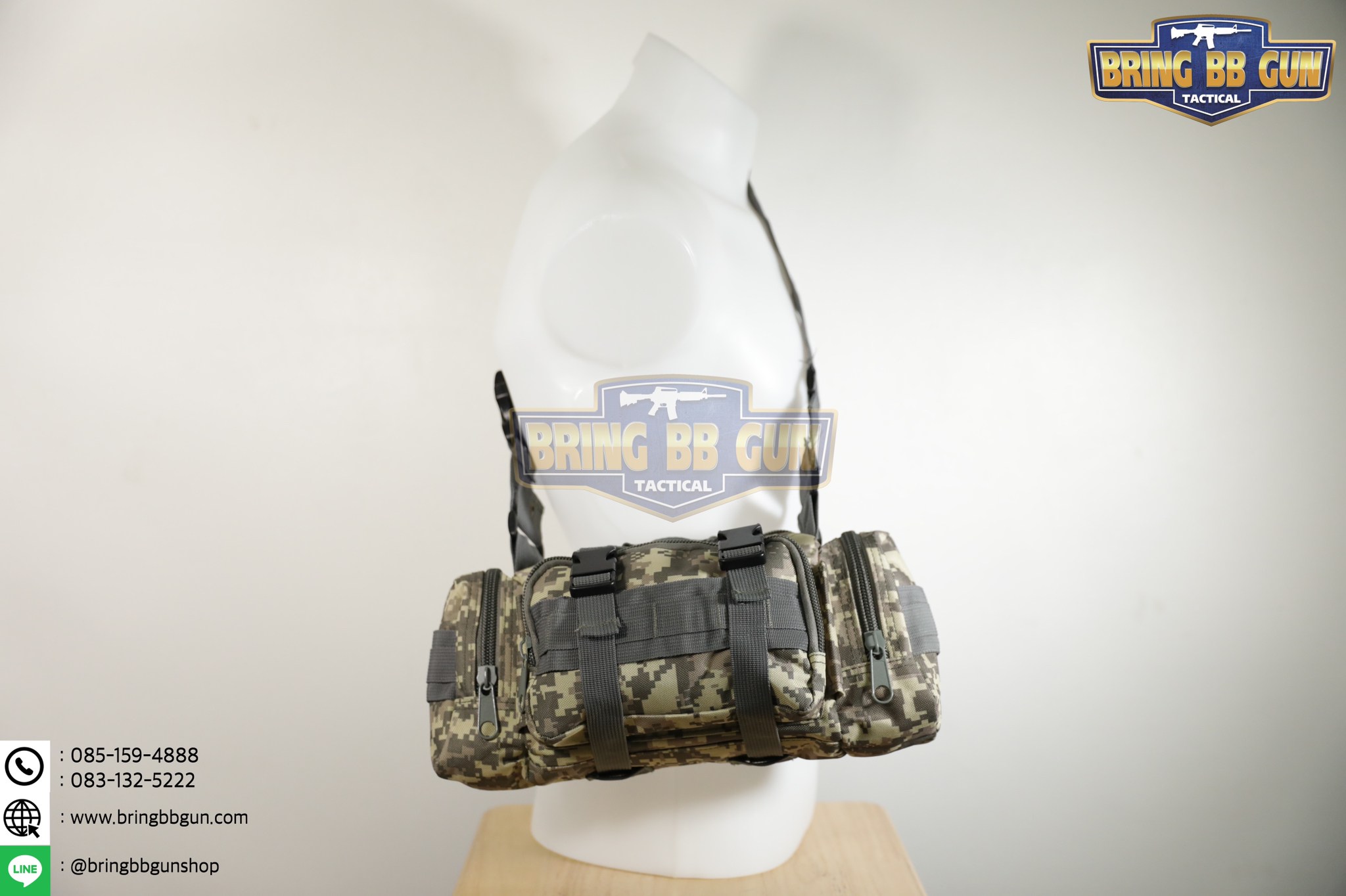 กระเป๋าสะพายข้าง+คาดเอว รุ่น กระเพาะหมูเล็ก