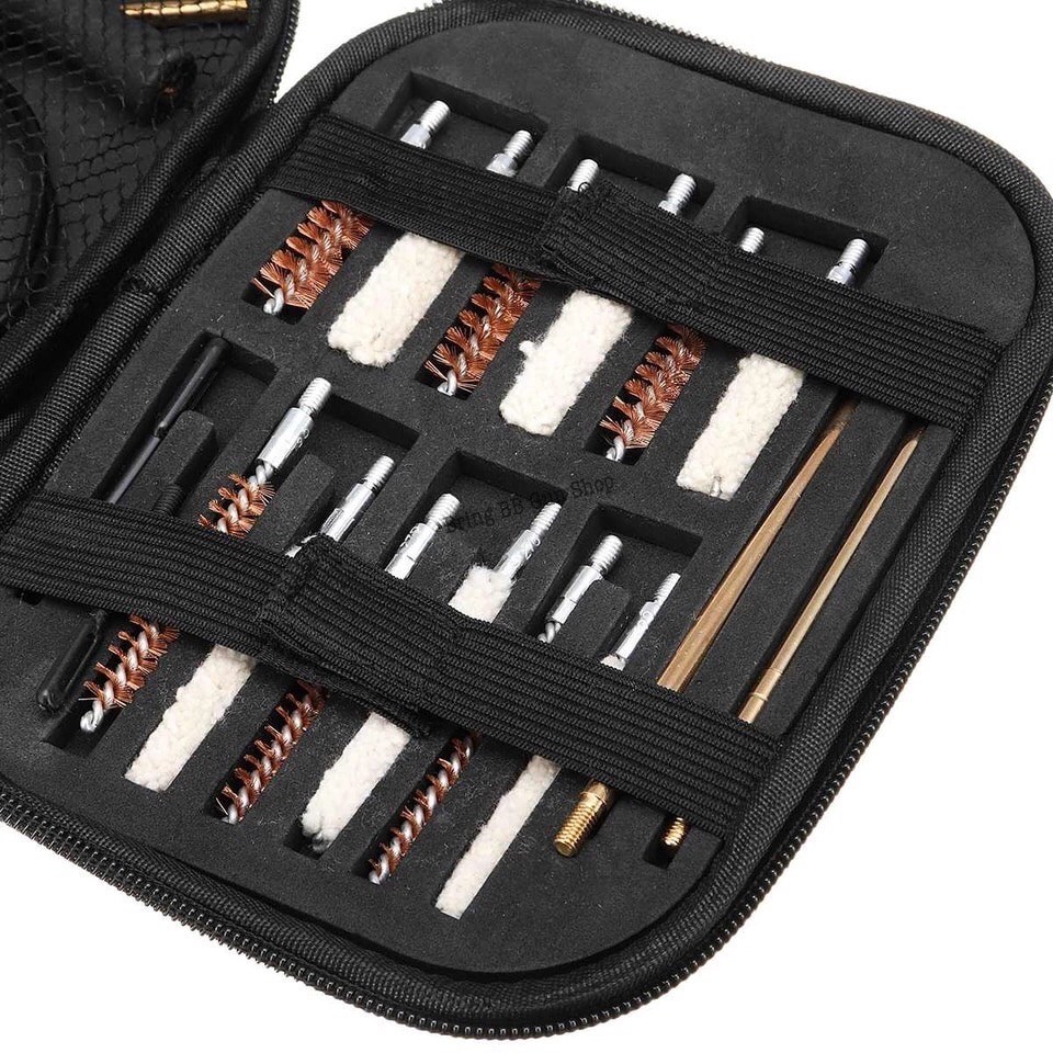 ชุดอุปกรณ์ล้างทำความสะอาดปืน (กระเป๋าดำ)