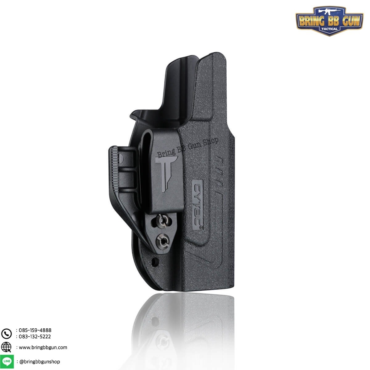 ซองปืน รุ่นIWB Claw Holster ยี่ห้อ Cytac รุ่น Glock19 (ซองปืนพกใน ปรับมือซ้ายมือขวาได้) ปืนที่ใส่ได้ Glock19 gen1-5;Glock19X;Glock23/32 gen1-4