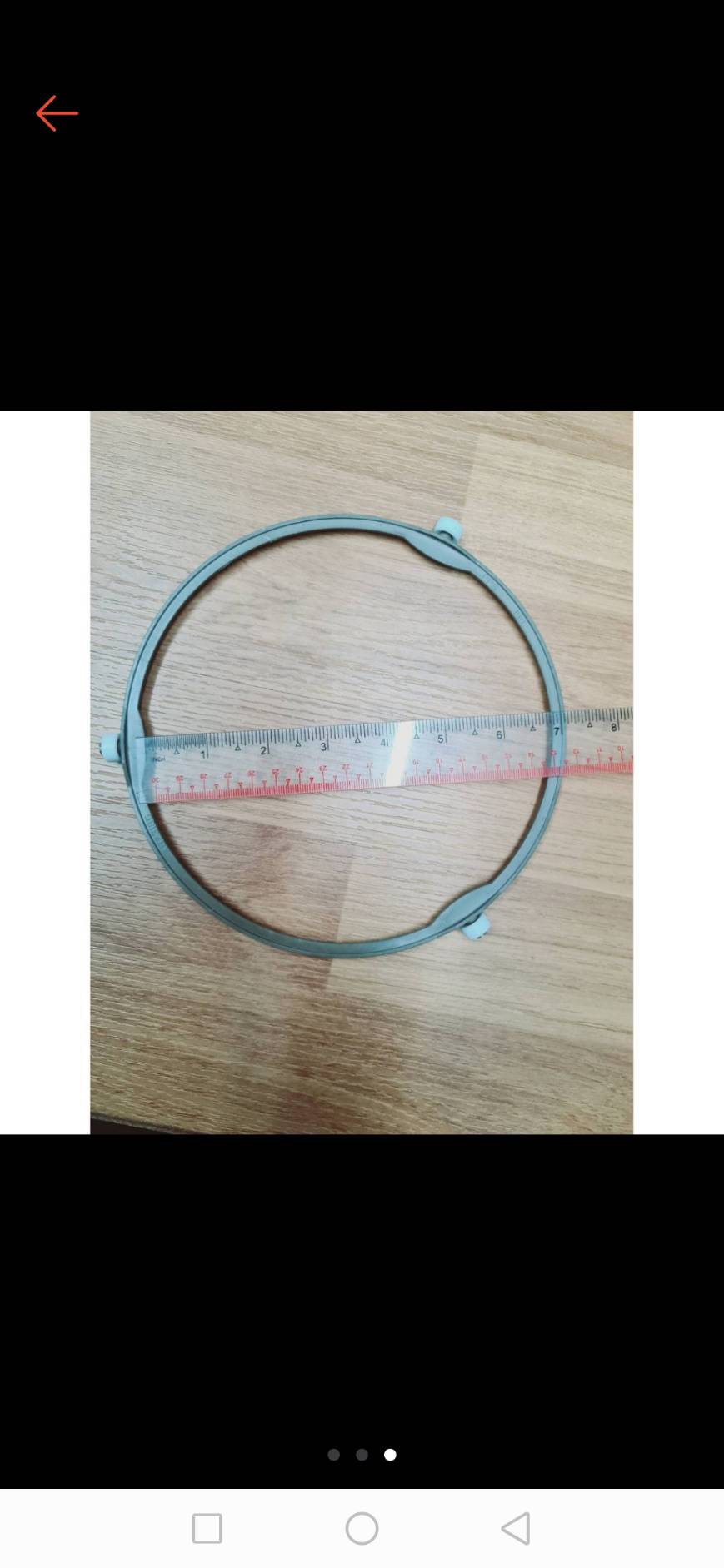 0000114 วงล้อหมุนจาน วงล้อรองจาน รองจาน ไมโครเวฟ แบบกลม เตาอบ ไมโครเวฟ ชิ้นส่วนรอบรูป ถาด หมุน แก้ว แผ่น ช่วยเสริม 6.57