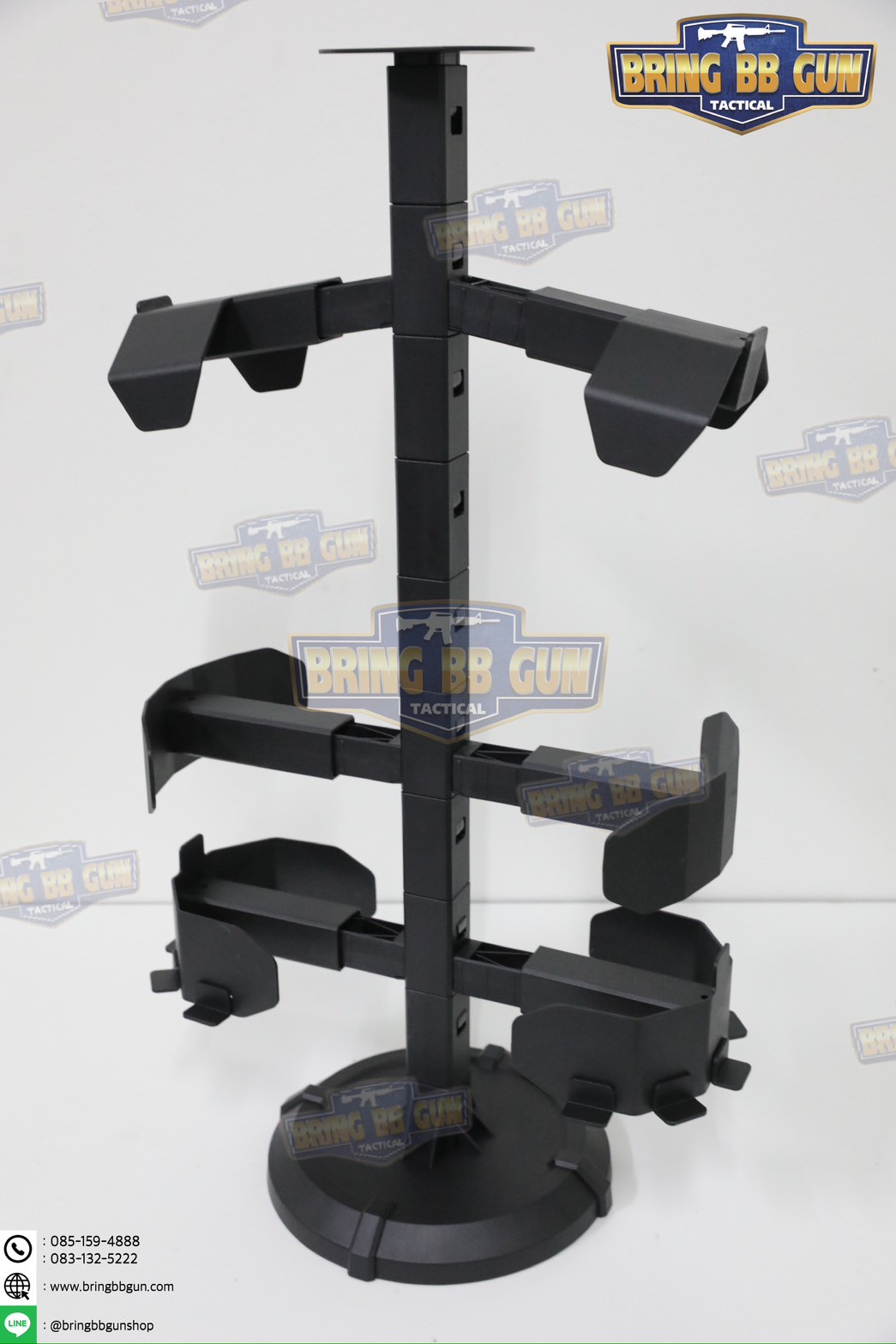 แท่นวางหมวก-เสื้อเวส-เข็มขัด (เสาแขวนหมวก-เสื้อเวส-เข็มขัด) (ที่แขวนอเนกประสงค์) (Equipment Display Stand)