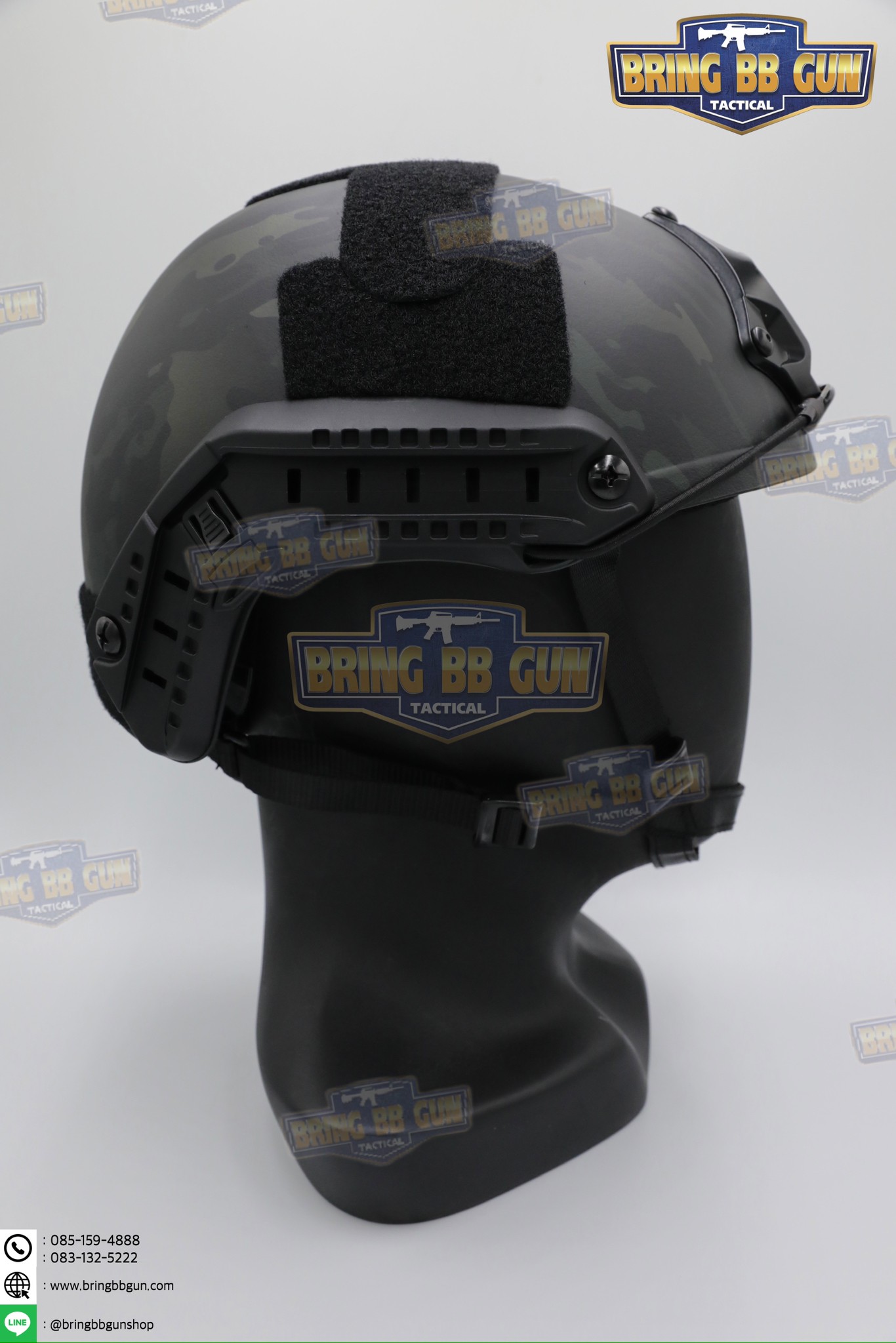 หมวก Fast ปรับท้ายทอยได้(หมวกฟาส) (Fast Helmet MH type) รุ่น Upgrade Version No holes ปรับรัดท้ายทอย