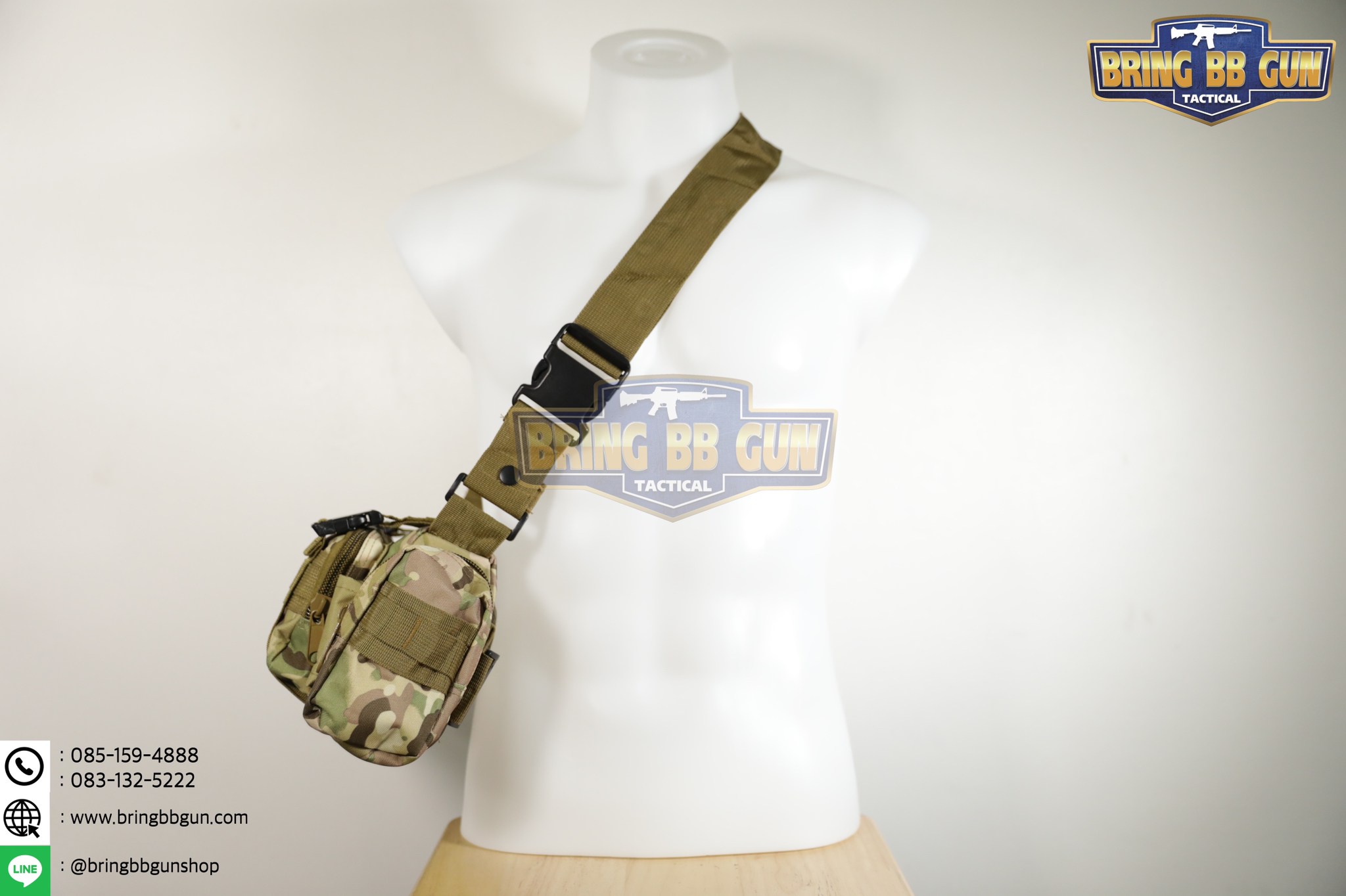 กระเป๋าสะพายข้าง+คาดเอว รุ่น กระเพาะหมูเล็ก