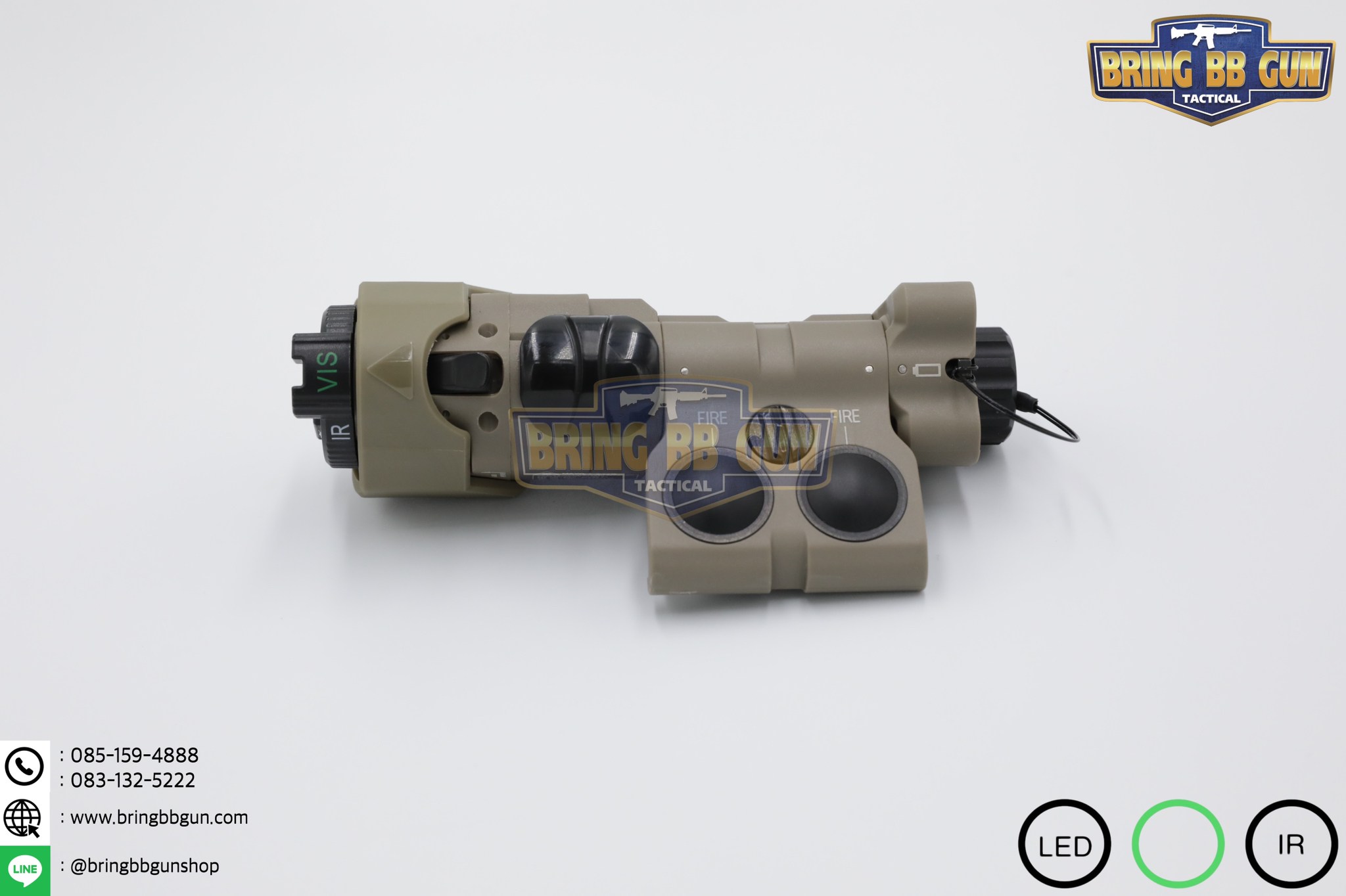 กล่องไฟฉาย+เลเซอร์ชี้เป้า+ไฟฉายIR+เลเซอร์ชี้เป้าIR (อุปกรณ์เล็งช่วยส่องสว่าง) B.E. Meyer รุ่น MAWL-C1+