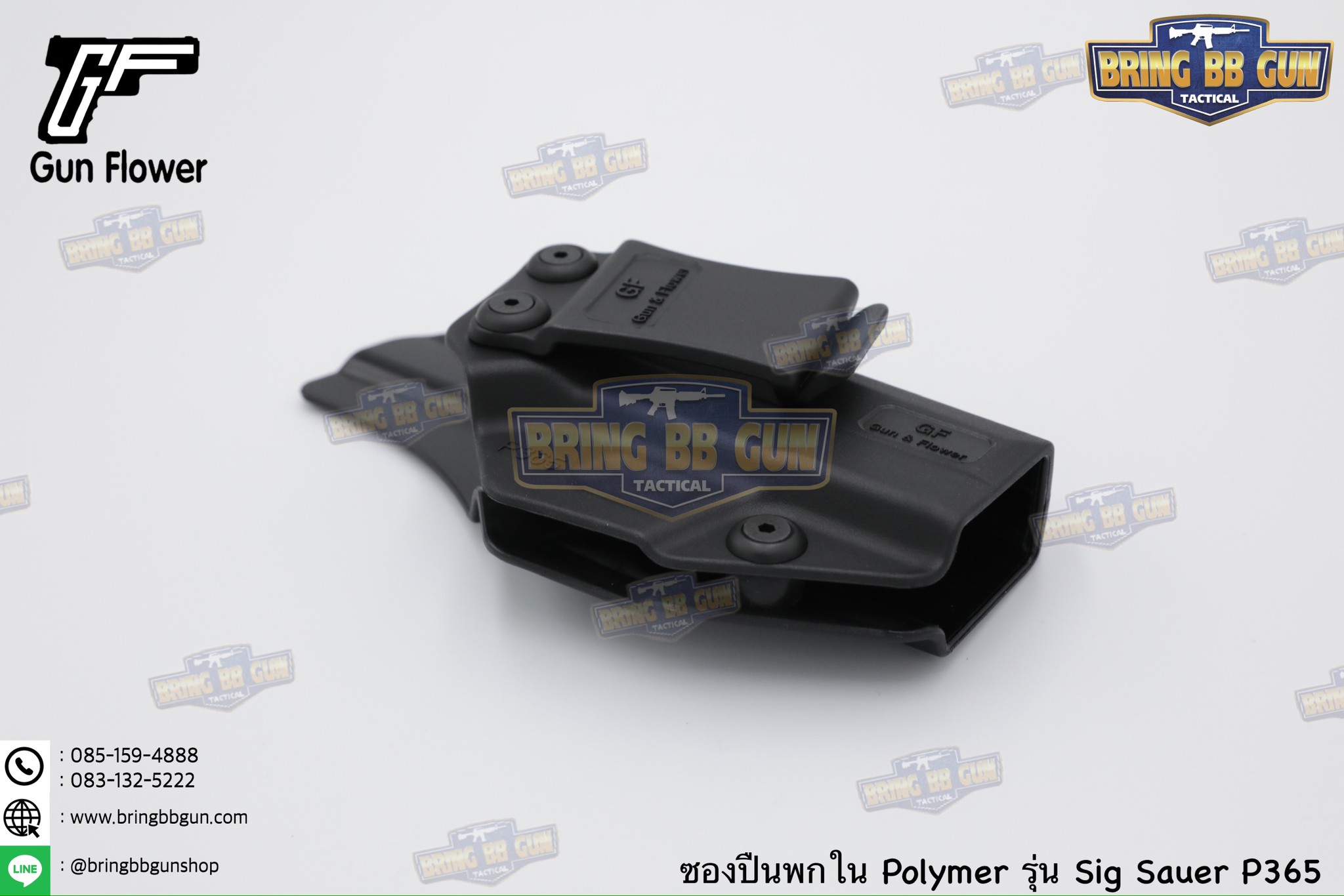 ซองปืนพกใน IWB ยี่ห้อ Gun&Flower รุ่น P365 ผลิตจาก Nylon PA66 แข็งแรง ทนทาน