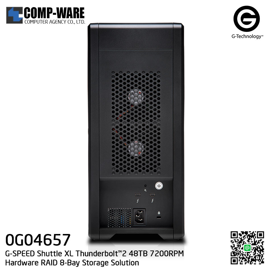 G-Technology G-SPEED Shuttle XL Thunderbolt™2 48TB 7200RPM Hardware RAID 8-Bay Storage Solution - 0G04657