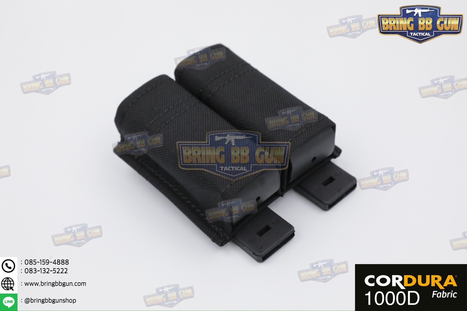 เพ้าแม็กกาซีนปืนสั้นแบบคู่ ทรง ESS รุ่น 9mm. (ซองแม็กกาซีนแบบคู่ ESS รุ่น 9mm.) (FAST 9mm. Double Soft Pouch)