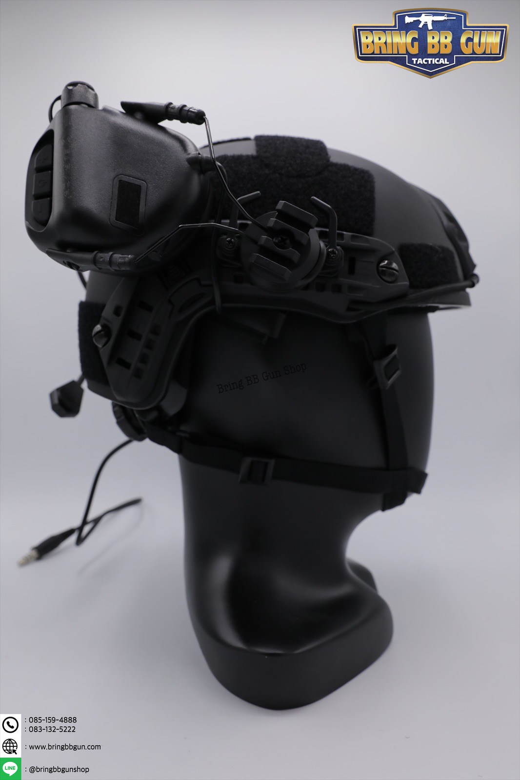 OX Horn Headset Bracket (อแดปเตอร์ขาจับหูฟังใส่รางข้างหมวกฟาส)