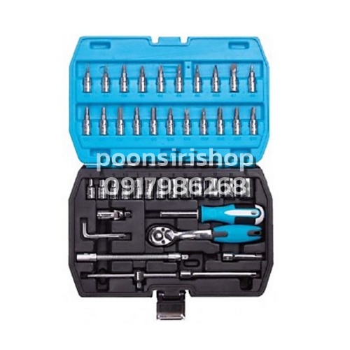 BERENT BT8103 ชุดบล็อก 1/4" 46 ตัวชุด