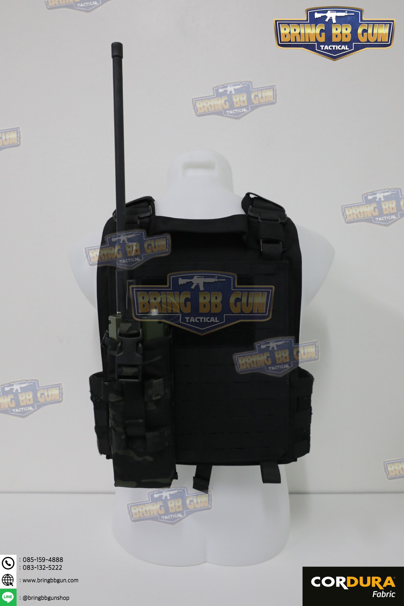 เพ้าวิทยุสื่อสาร สำหรับวิทยุ PRC-152 ซองวิทยุสื่อสารแบบผ้า (PRC-152 drop-down Radio Pouch) (Radio Holder)