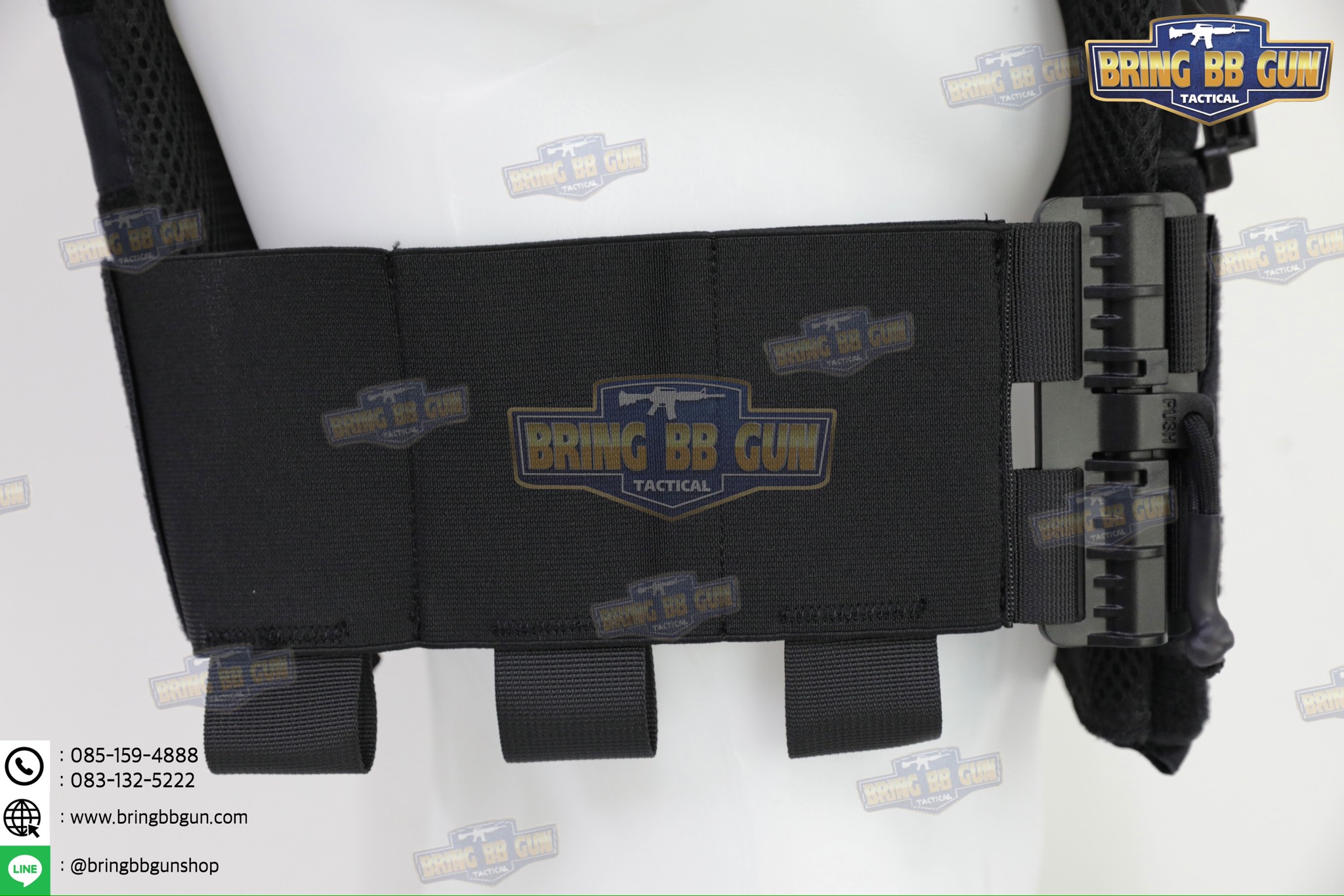 ชุดเซ็ตปลดเสื้อเกราะไว (ชุดสายโอบ-ปลดไว แบบยางยืด) (QD Elastic Cummerbund)
