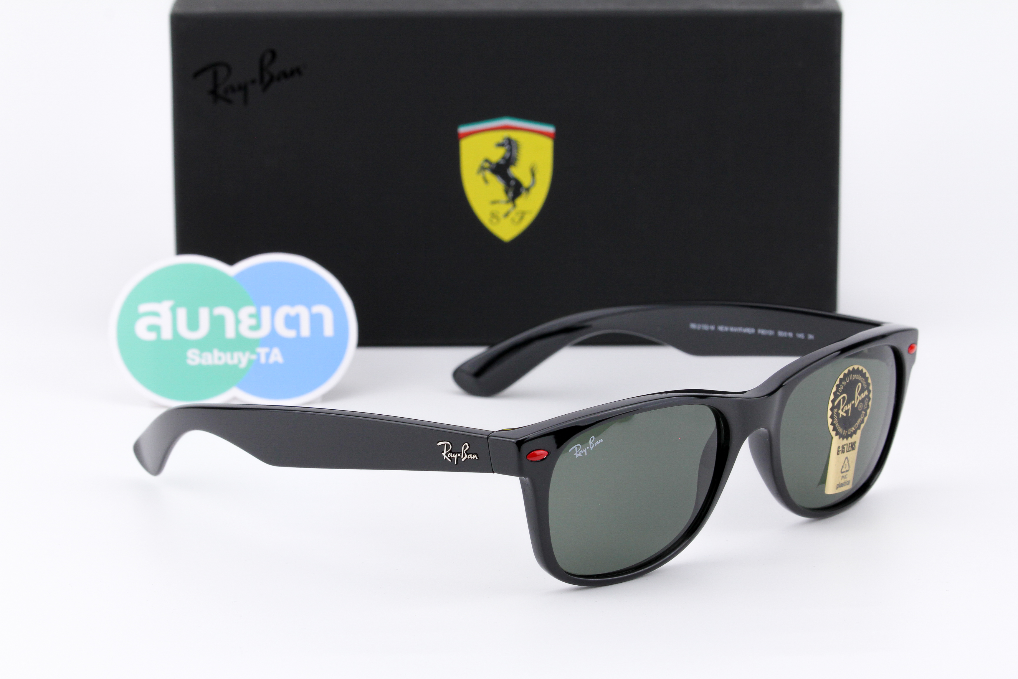 RayBan New Wayfarer Ferrari Collection RB2132M F60131