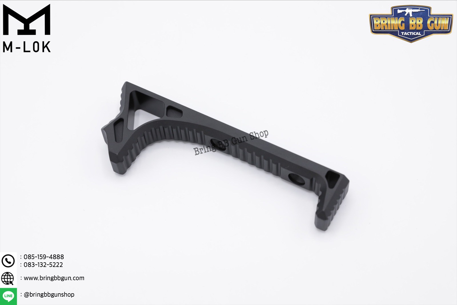 กริ๊ปมือหน้า ยี่ห้อ Castellan รุ่น Curve Foregrip CNC M-Lok (ใช้ได้กับชุดหน้าระบบราง M-Lock เท่านั้น)