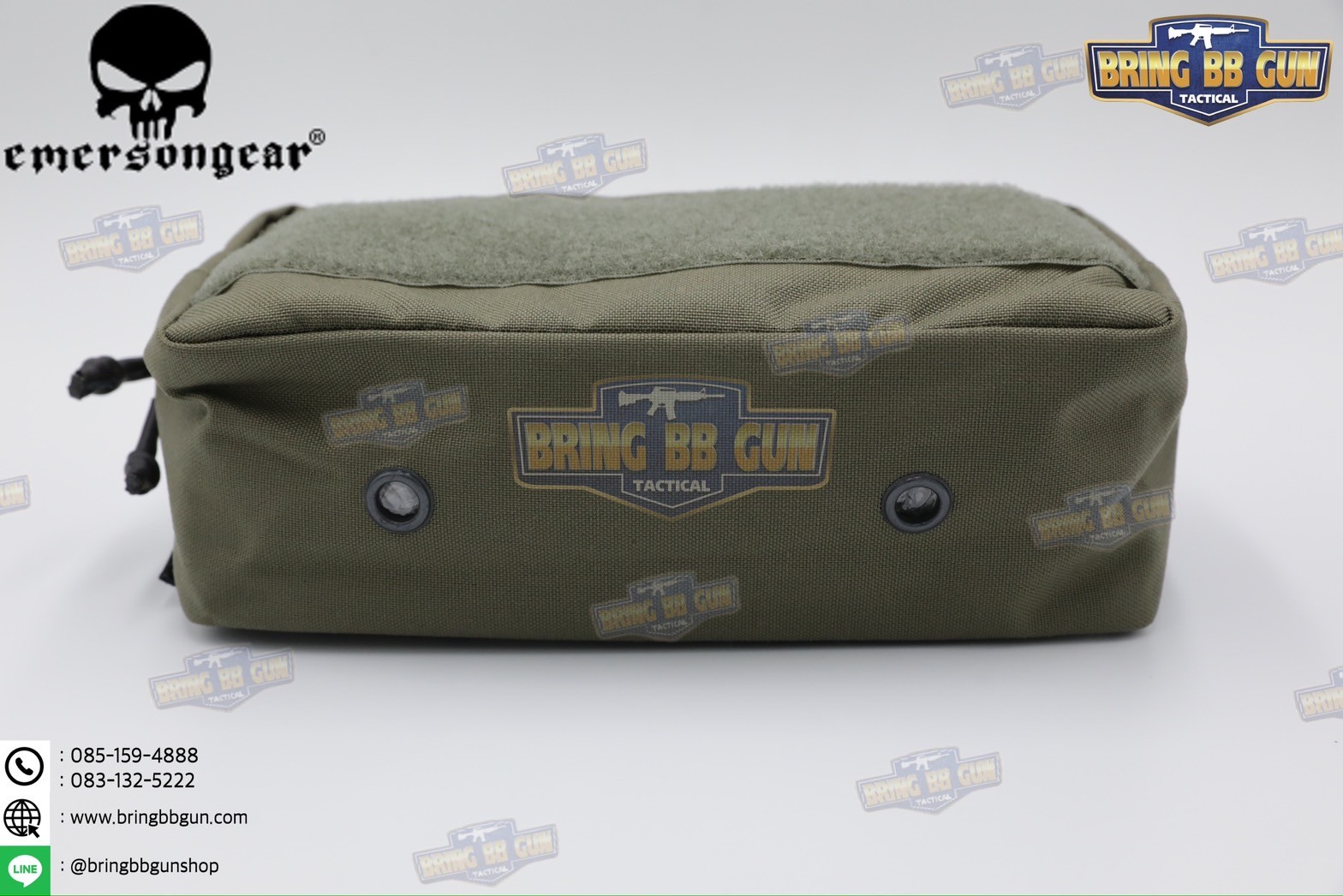 กระเป๋าจิงโจ้ติดเสื้อเวส ทรงสี่เหลี่ยม ยี่ห้อ Emerson (Emersongear Tactical Action Pouch) (Armor Carrier Drop Pouch) (Lower Accessories Pouch) (Drop Pouch)