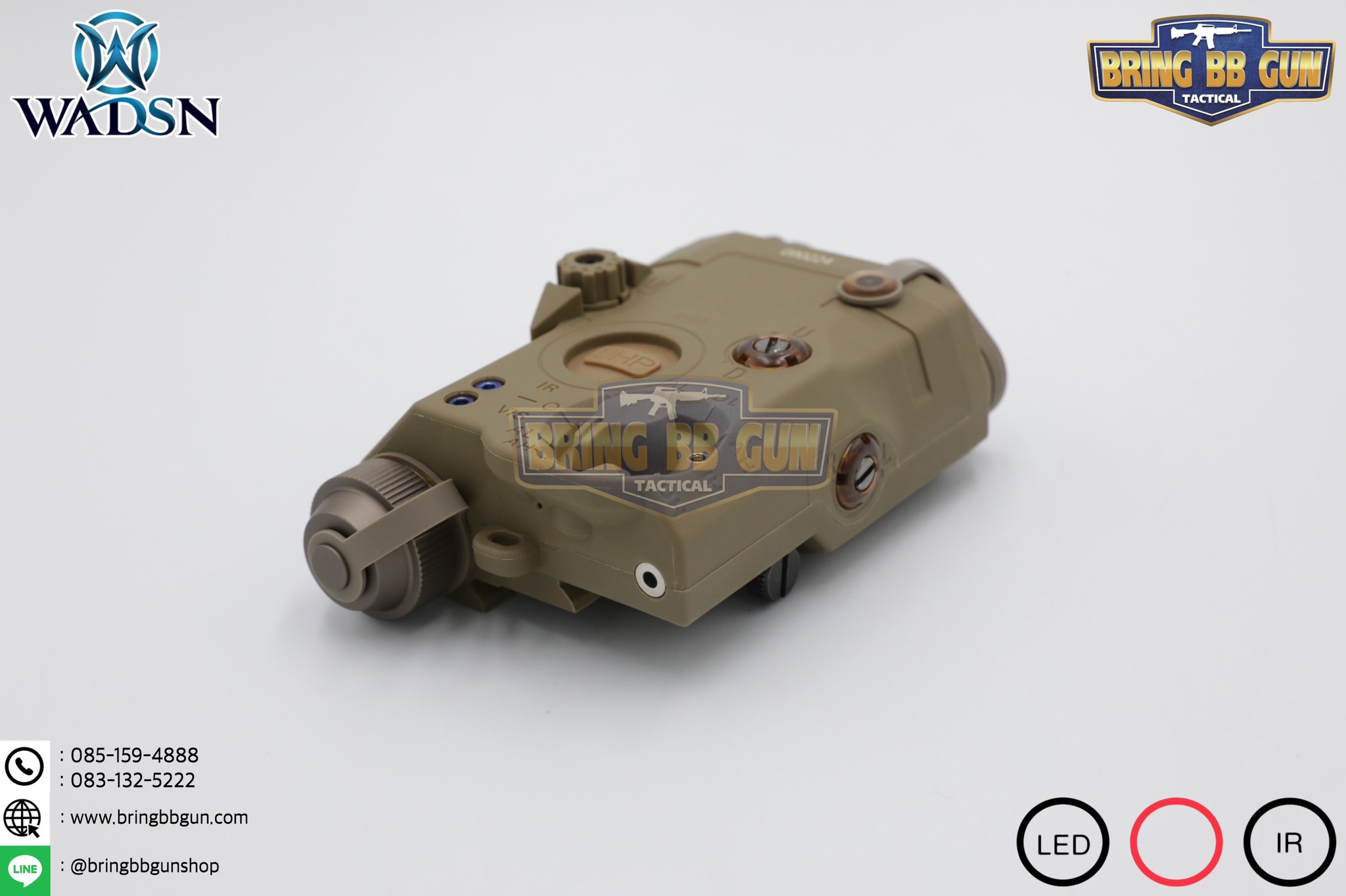 กล่อง PEQ-15 LA-5C Laser Pointer ยี่ห้อ WADSN รุ่น Real Grade (รุ่น Top) รุ่นไฟฉาย และ เลเซอร์สีแดง