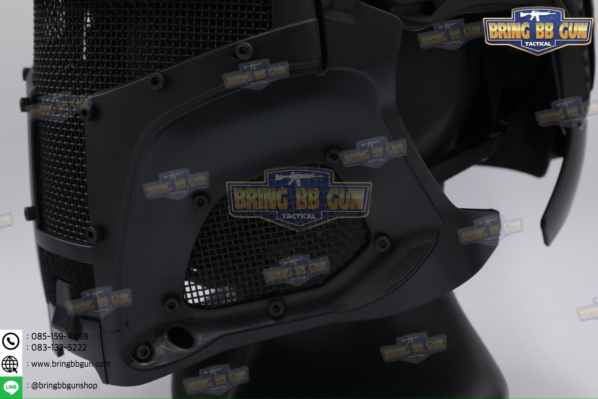 หน้ากากเต็มใบ Medieval Iron Warrior (หน้ากาก+หมวกฟาส)