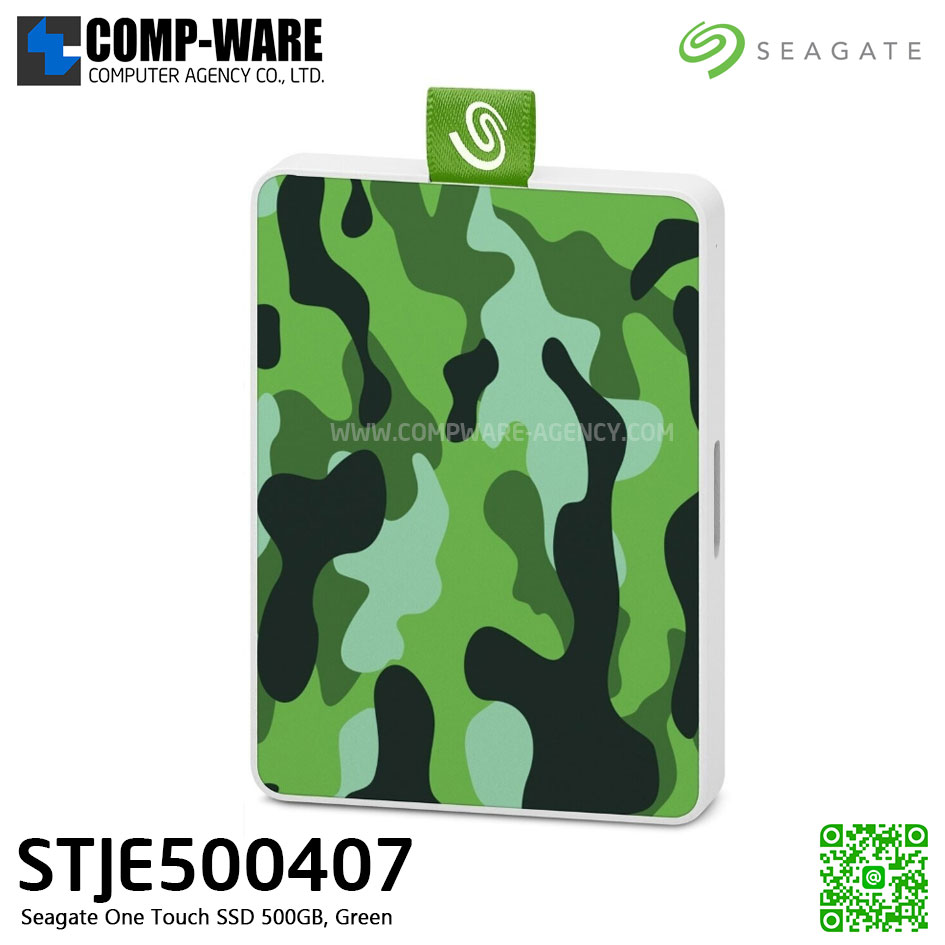 Seagate One Touch 500GB USB 3.0 2.5" Camo Green Solid State Drive - STJE500407