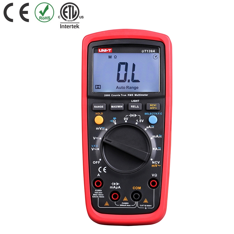 UNI-T UT139A True RMS Digital Multimeter ดิจิตอลมัลติมิเตอร์