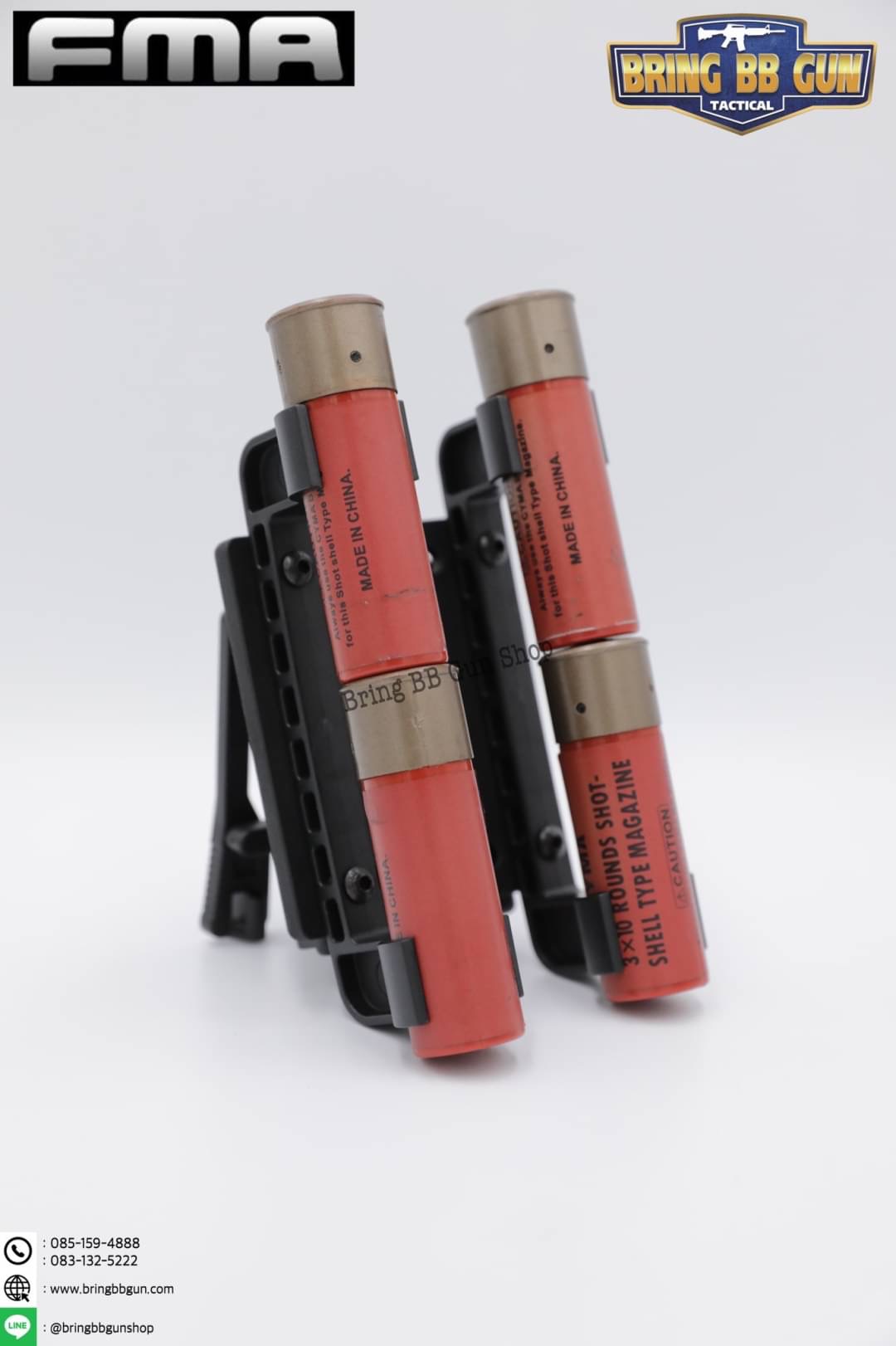 จิงโจ้ใส่กระสุนลูกซอง 4 นัด (แผงกระสุนลูกซองจิงโจ้โหลดเร็ว 4 นัด) ยี่ห้อ FMA รุ่น บอดี้พลาสติก (FMA Revolutionary Practical 4Q)