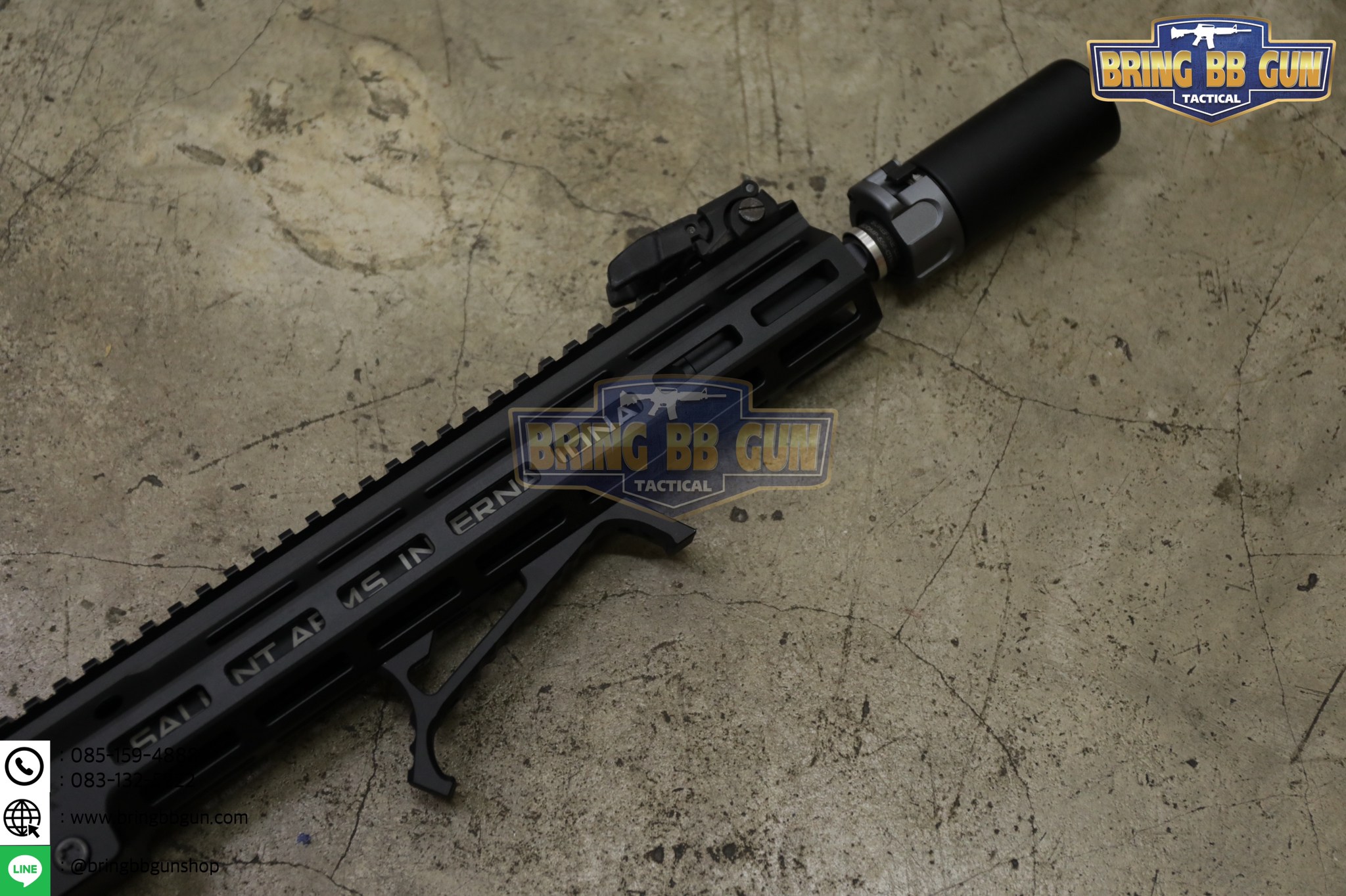 กริ๊ปมือหน้า VP23 (VP23 Tactical Angled Grip) (VP23 Tenaci Grip) (ใช้ได้กับชุดหน้าระบบราง M-Lok และ Keymod)