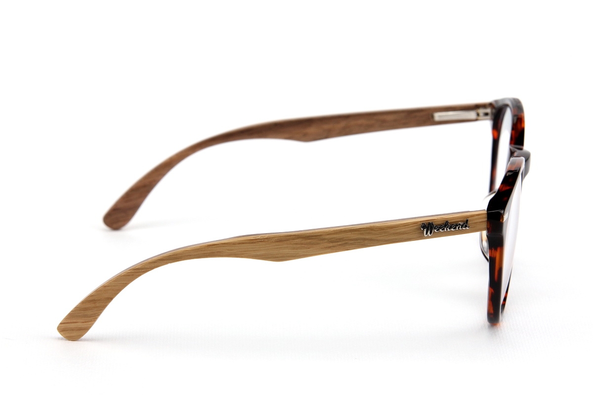 กรอบแว่นสายตาขาไม้ Weekend Duet Collection Seoul Havana (Light)