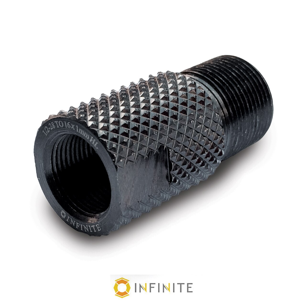 INFINITE 13.5 mm. x 1 LH threads to 1/2-28 RH