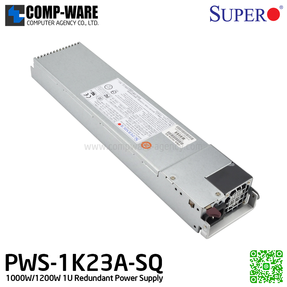 Supermicro 1000W/1200W 1U Redundant Power Supply PWS-1K23A-SQ [SPARE PART]