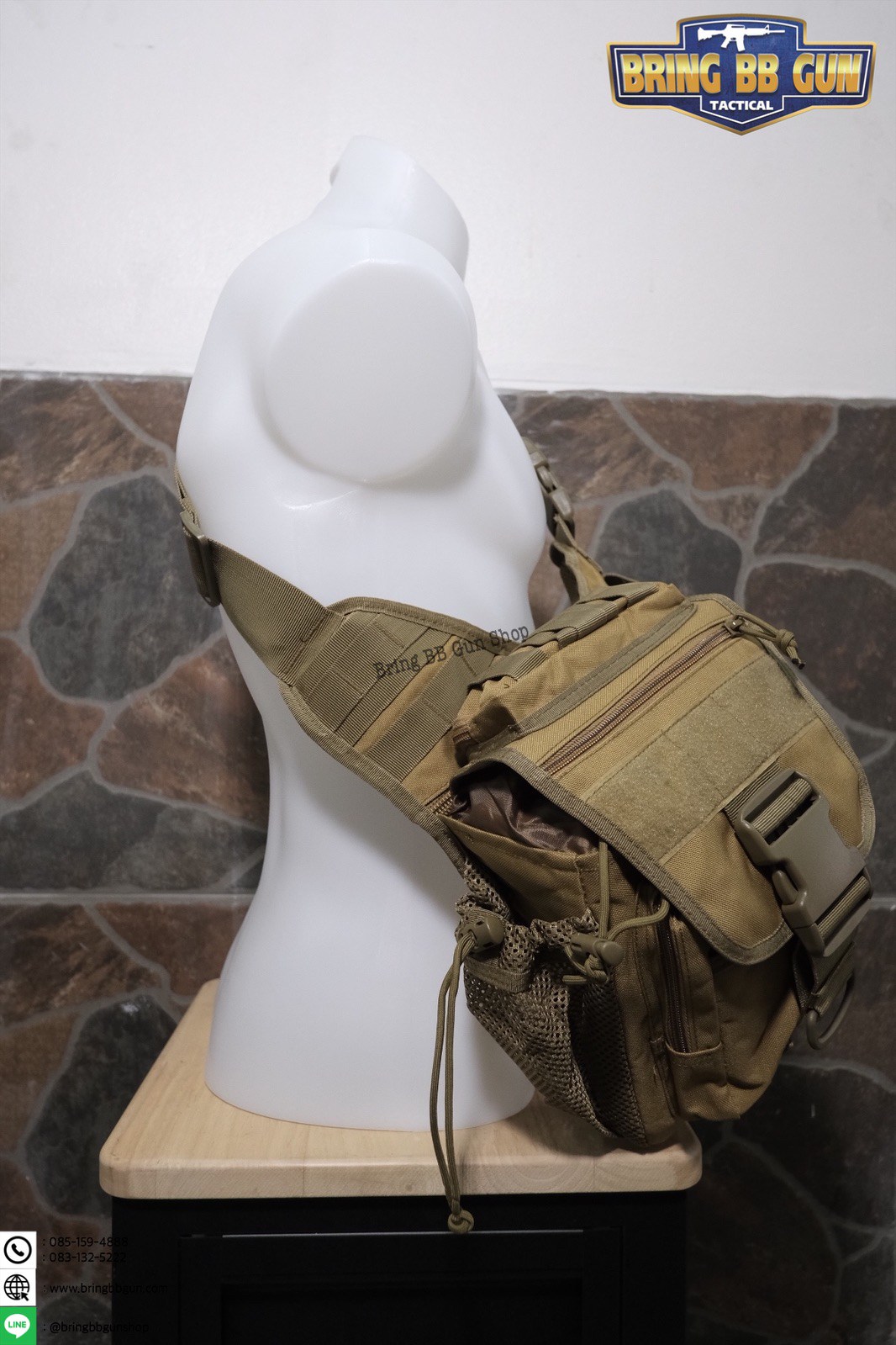 กระเป๋าสะพายข้าง-คาดอก รุ่น ทรงสามเหลี่ยม (เป้สะพายหลัง)