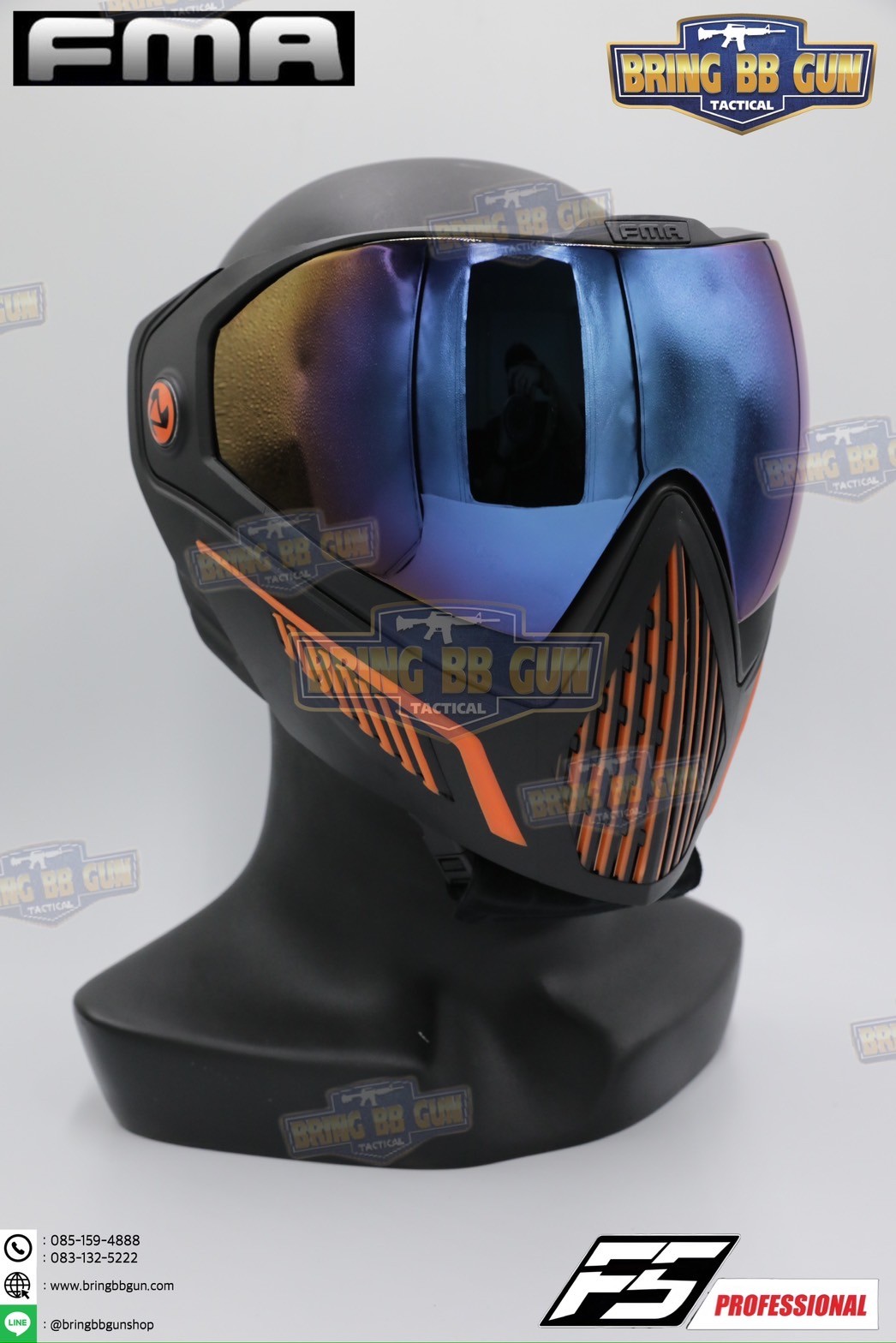 หน้ากาก F5 ยี่ห้อ FMA (FMA F5 STORM GOGGLE MASK) (F5 Professional) (Storm Goggle Mask)