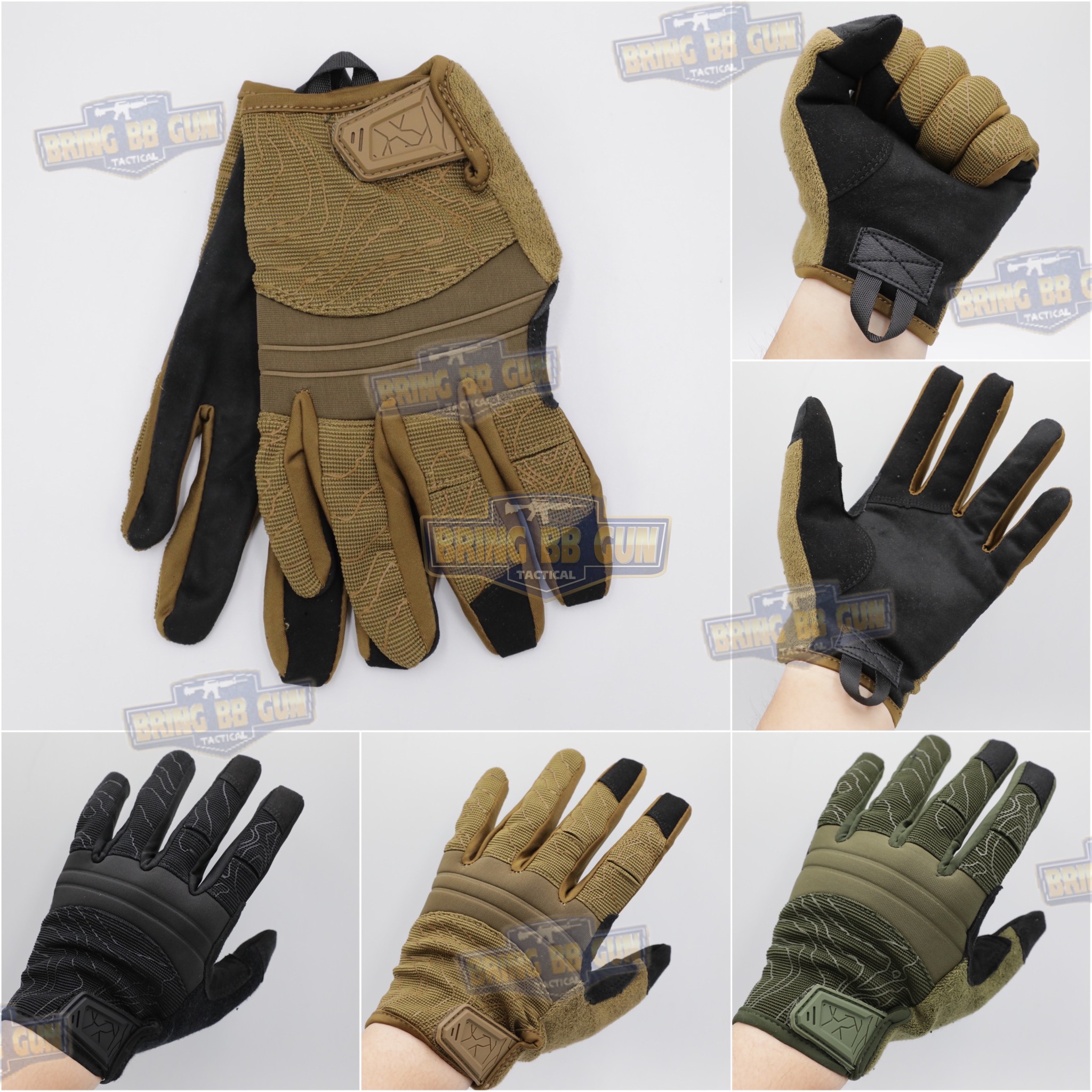 ถุงมือเต็มนิ้ว Tactical Glove (ทรง 5.11) (Competition Shooting 2.0 Glove)