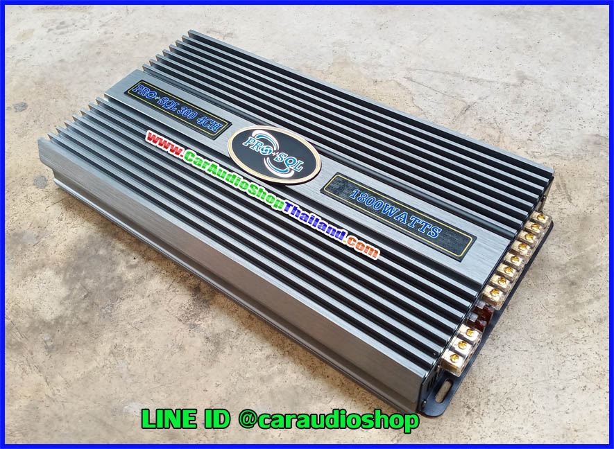 แอมป์ 4 คุณภาพสูง PRO SQL 300 4 CH (กำลังขับสูง + ไพเราะ)