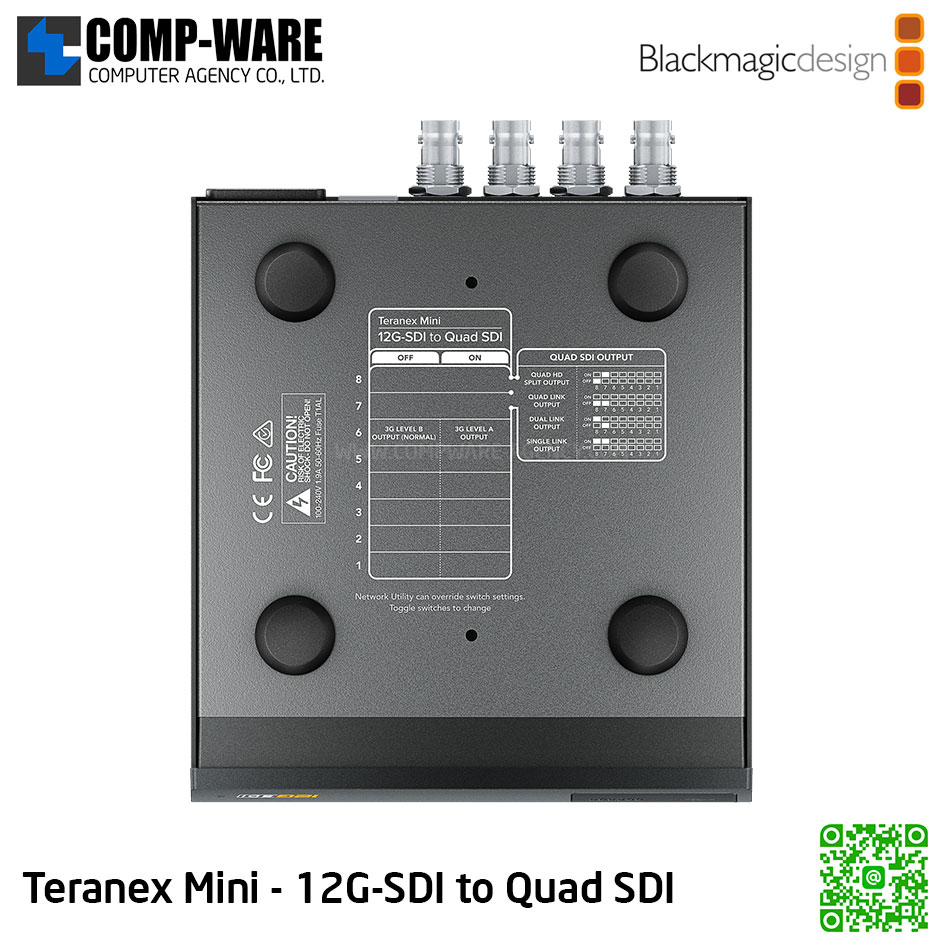 Blackmagic Teranex Mini - 12G-SDI to Quad SDI
