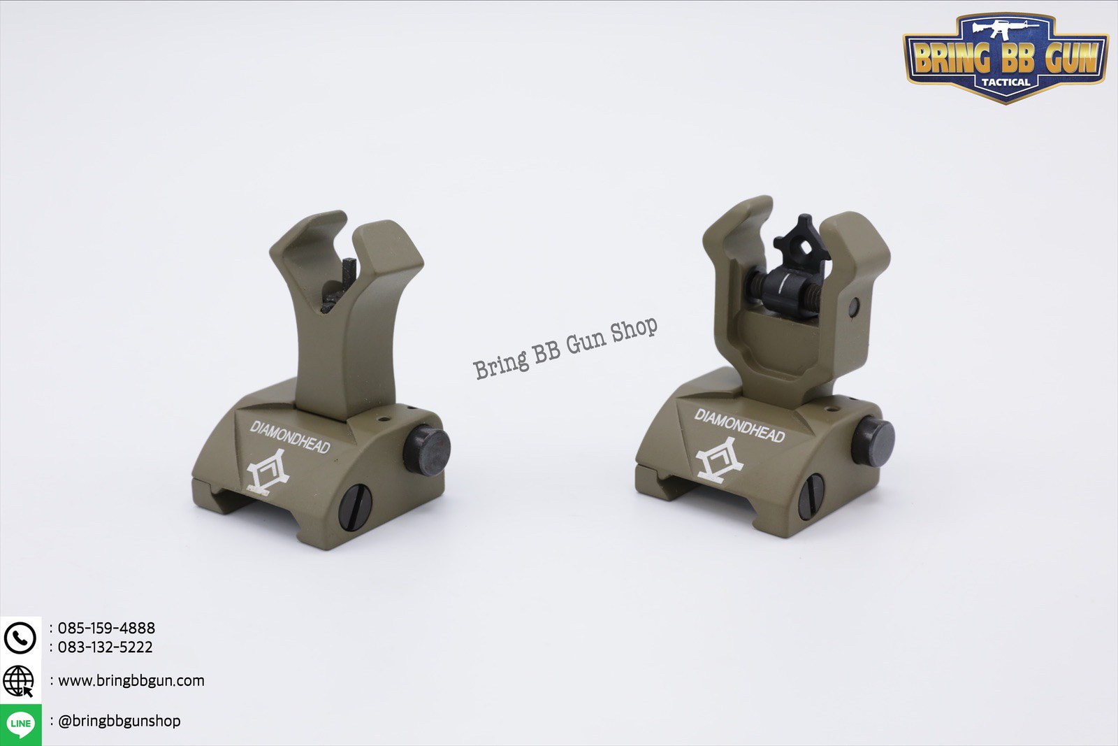 ศูนย์หน้า-หลังพับได้แบบเหล็ก Diamond