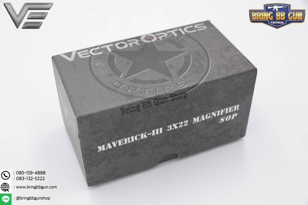 ซูมหลังดอท ยี่ห้อ Vector Optics รุ่น Maverick-III 3x22 Magnifier (Vector Optics Maverick-III 3x22 Magnifier with Flip Side Mount)