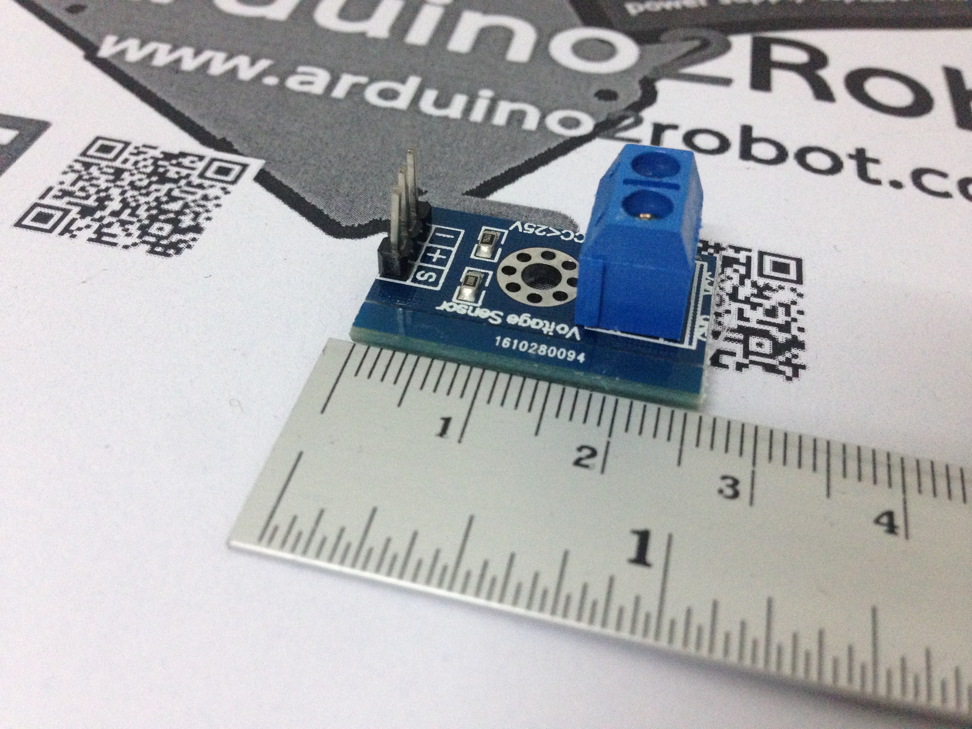 โมดูลวัดแรงดันไฟฟ้า, Volt Meter Sensor Module For Arduino