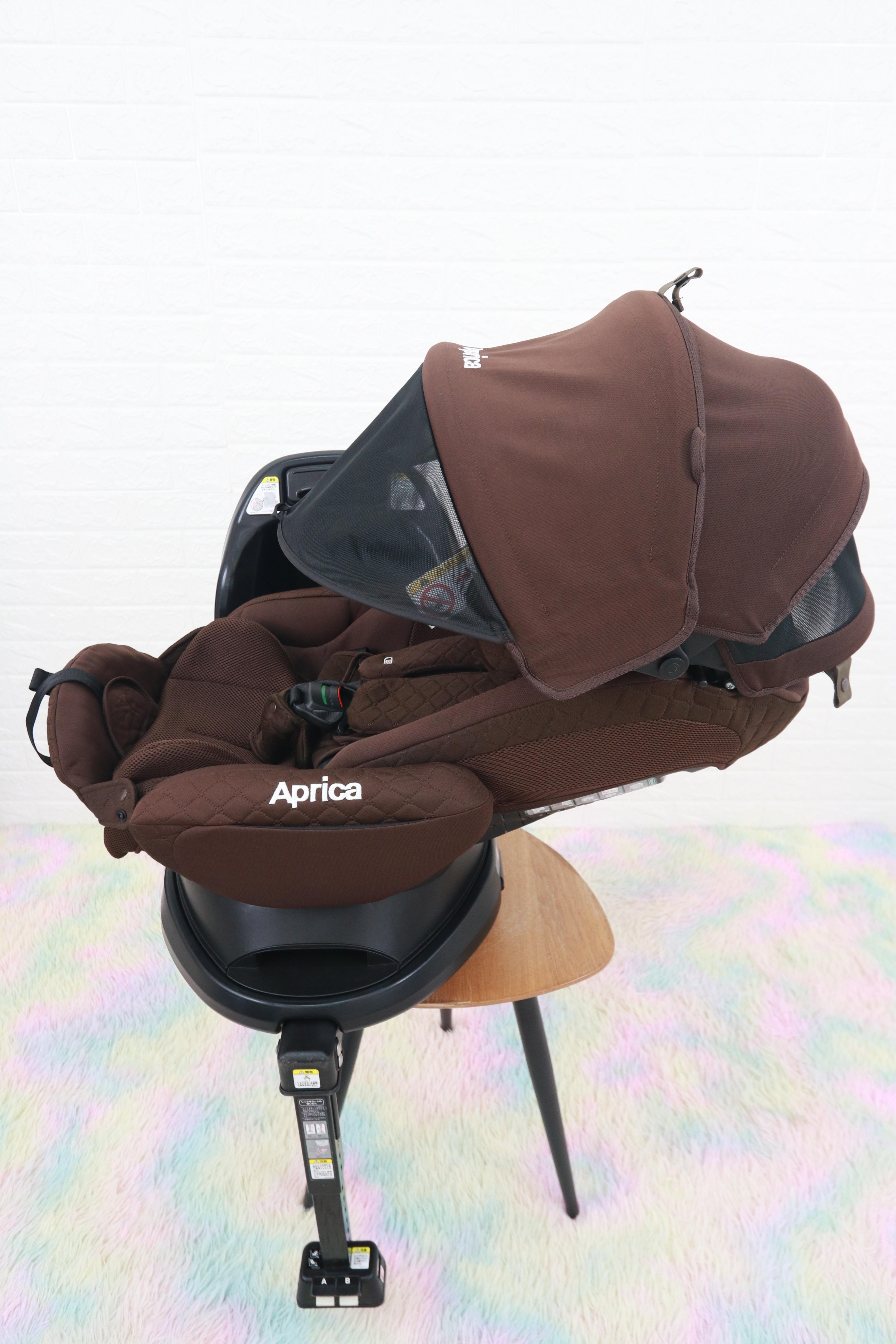 คาร์ซีทมือสอง Aprica Fladea Grow DX (Isofix) สีน้ำตาล