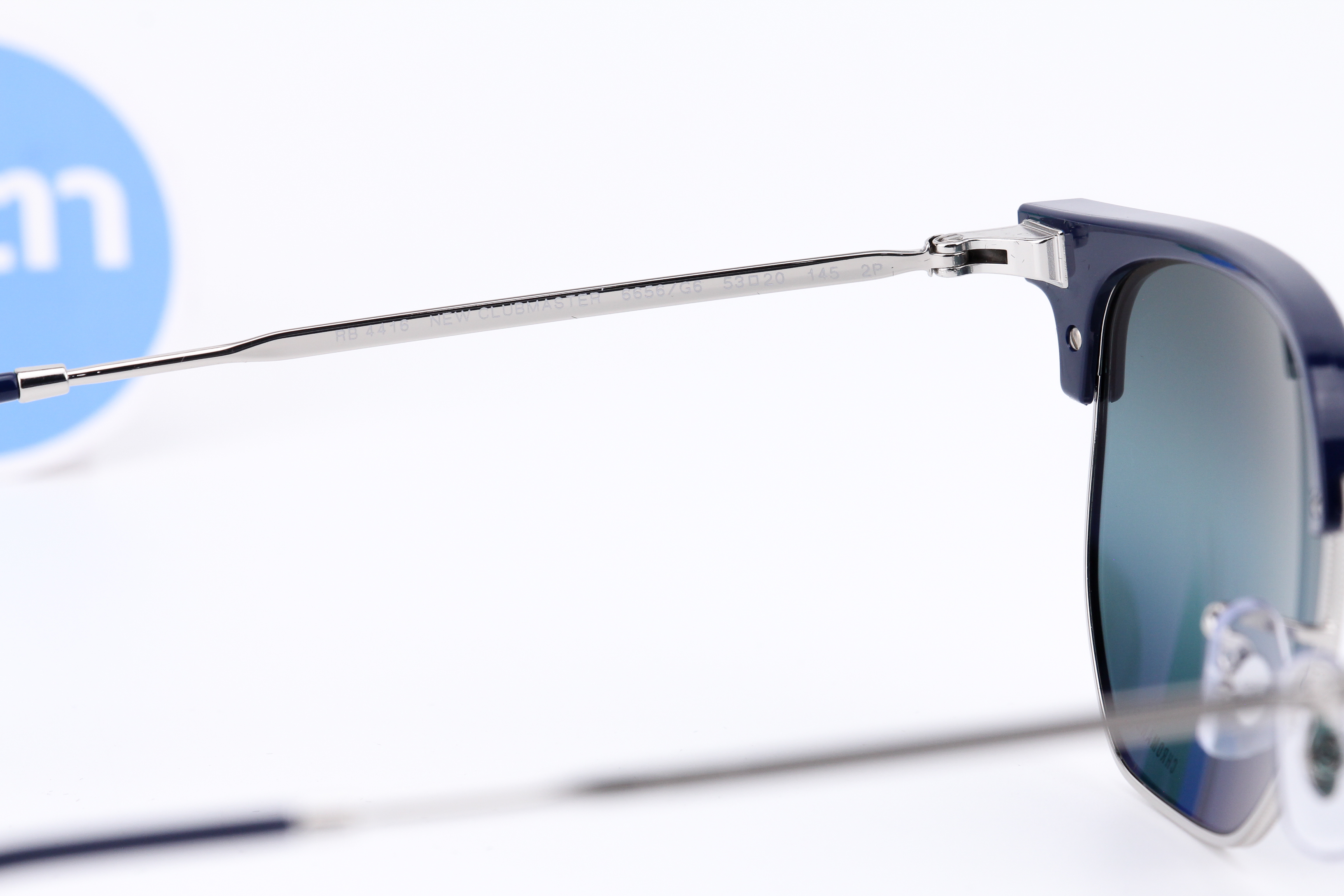 RayBan New Clubmaster RB4416 6656G6 Chromance Polarized Lens