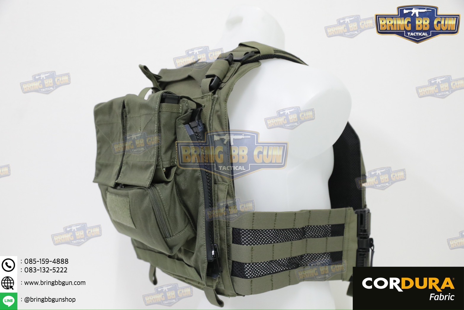 กระเป๋าติดเวส รุ่น Pouch Zip-On Panel 1.0 (กระเป๋าติดหลังเสื้อเวส) (Back Panel Tactical Supplement) (Hydro Pack)