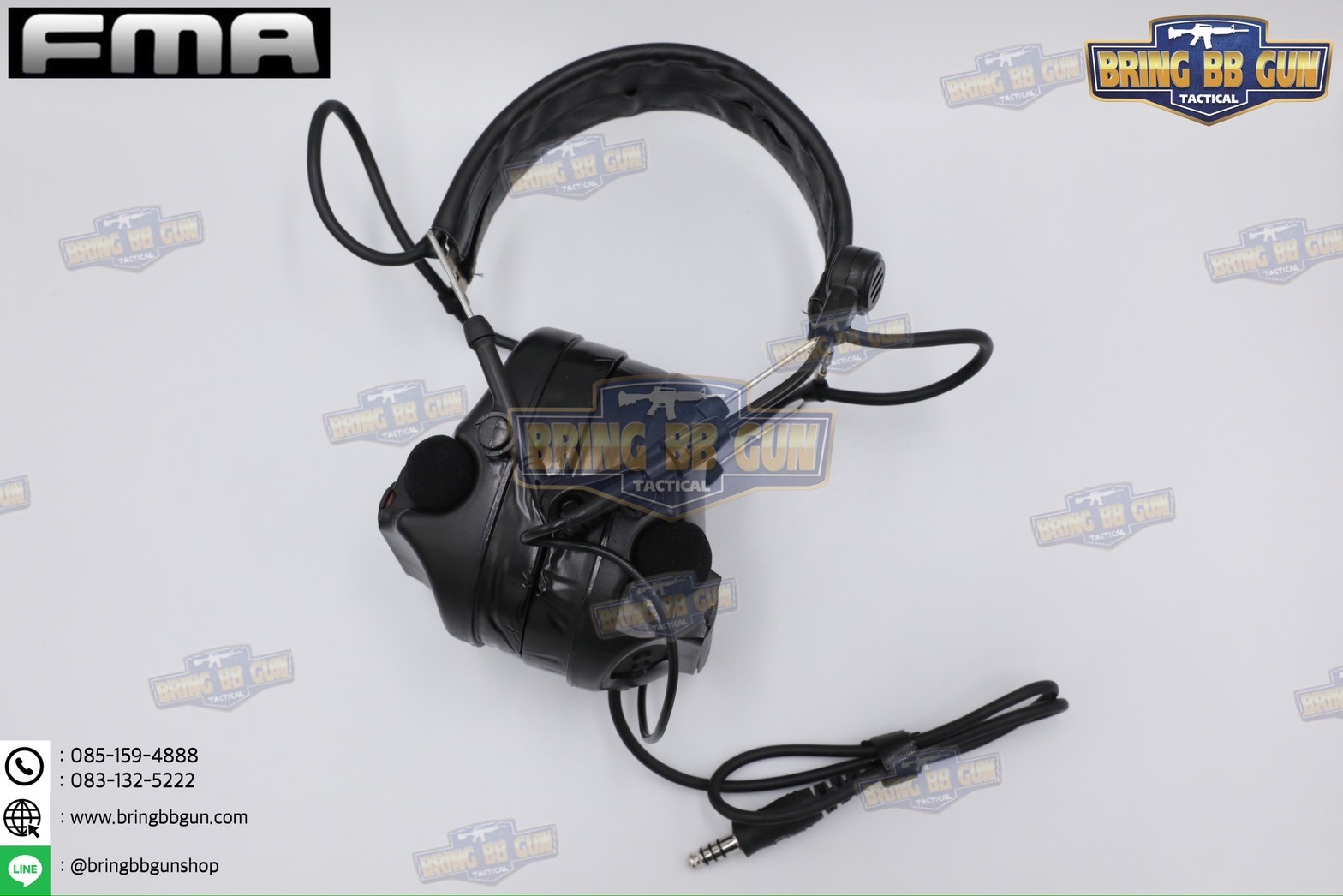 หูฟังสื่อสารตัดเสียงได้ ทรง Comtac III ยี่ห้อ FMA (Peltor ComTac III Tactical Advanced Combat Headset) (tactical communication shooting headset noise reduction) (Comtac III)