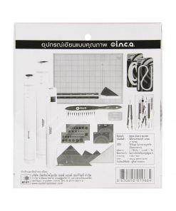 ไม้โปรแทรคเตอร์ INCA วงกลม 15ซม.