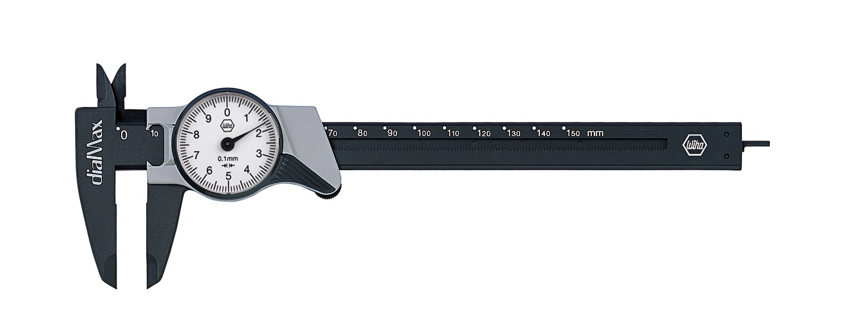 Wiha เวอร์เนียร์แบบเข็ม 6นิ้ว ตัวfibre-glass Analogue Caliper Vernier รุ่น 4112102 dialMax