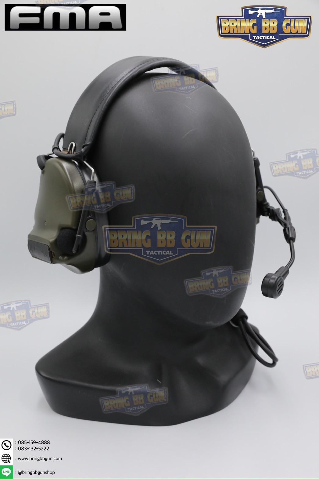 หูฟังสื่อสารตัดเสียงได้ ทรง Comtac III ยี่ห้อ FMA (Peltor ComTac III Tactical Advanced Combat Headset) (tactical communication shooting headset noise reduction) (Comtac III)