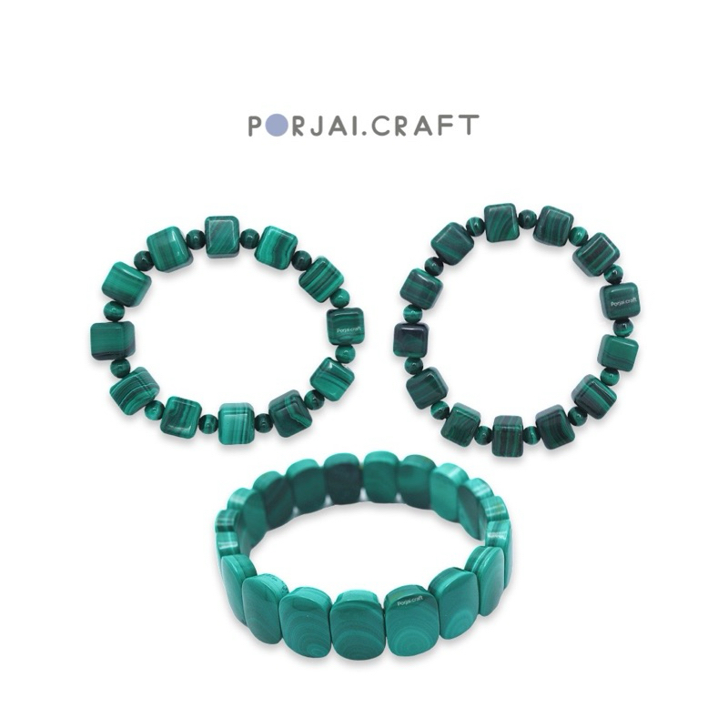 Malachite Beaded Bracelets สร้อยข้อมือมาลาไคต์