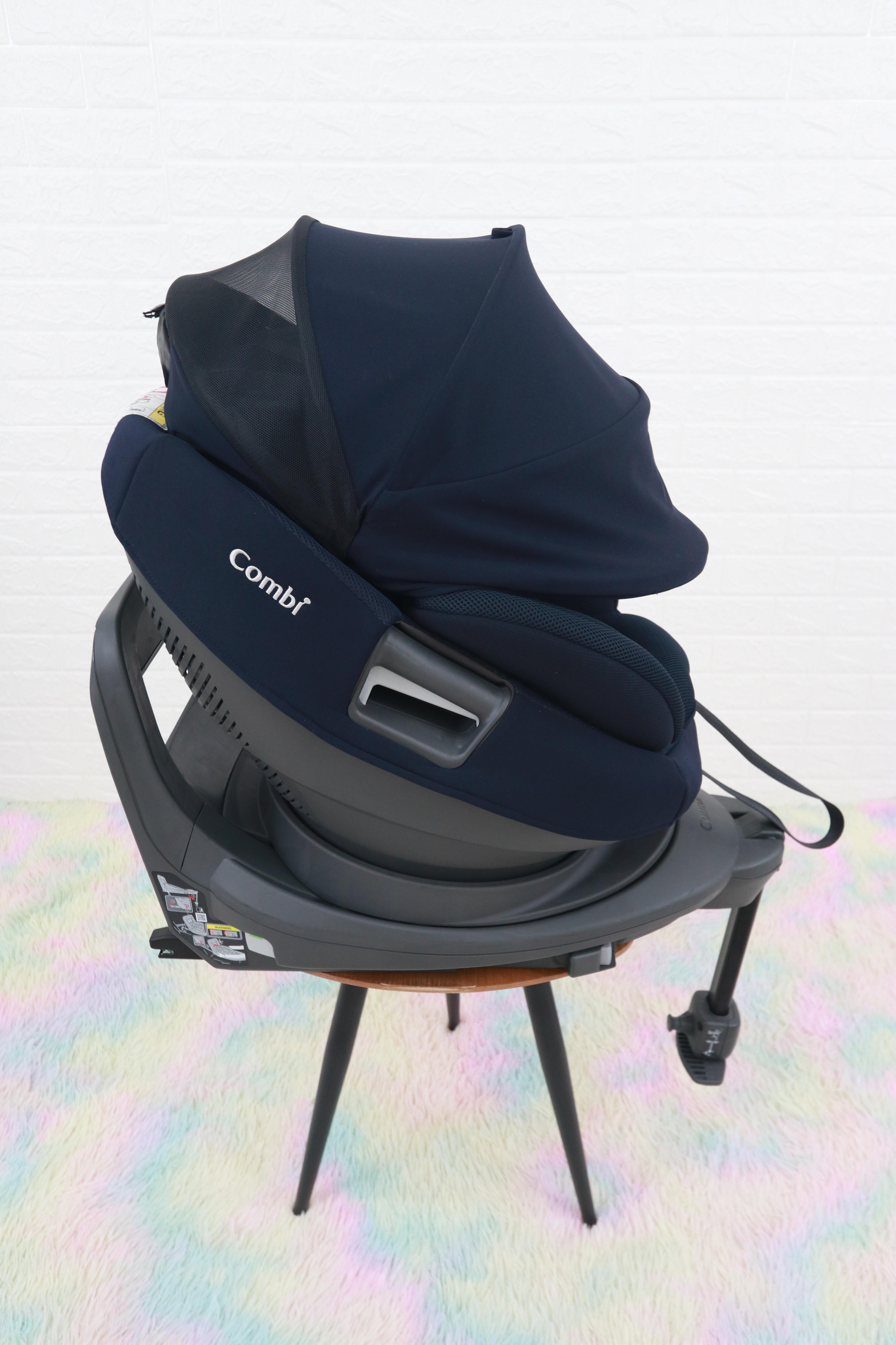 คาร์ซีทมือสอง Combi White Label THE S ISOFIX Egg Shock ZD Navy (NB)
